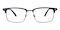 Haggai Black/Gunmetal Rectangle TR90 Eyeglasses