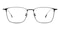 Spokane Black Rectangle Titanium Eyeglasses
