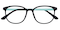 Yonkers Black/Green Round TR90 Eyeglasses