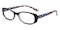 Audrey Black/Floral Oval TR90 Eyeglasses