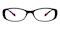 Audrey Black/Floral Oval TR90 Eyeglasses