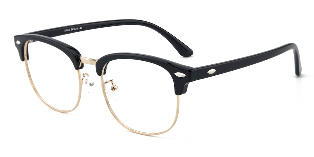 Salisbury Black/Golden Browline TR90 Eyeglasses