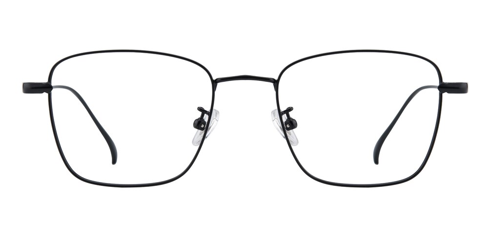 Topeka Black Square Titanium Eyeglasses