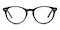 Lawrence Black Oval Acetate Eyeglasses