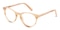 Lawrence Champagne Oval Acetate Eyeglasses