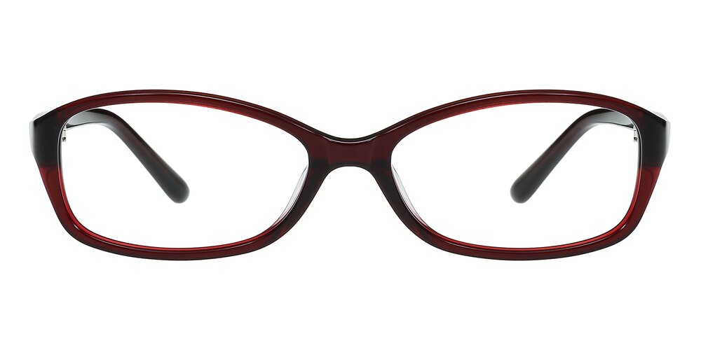 Bonnie Burgundy Oval Acetate Eyeglasses