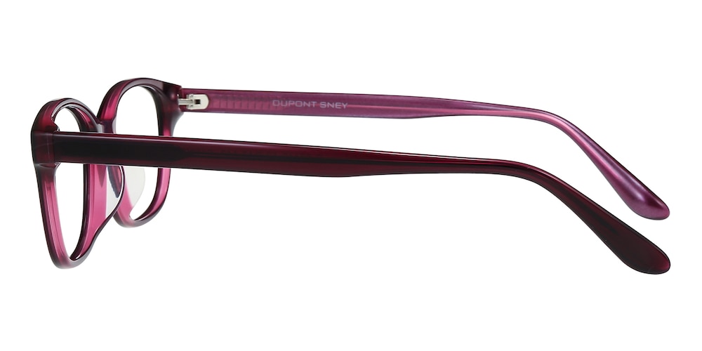 Mankato Purple Rectangle Acetate Eyeglasses