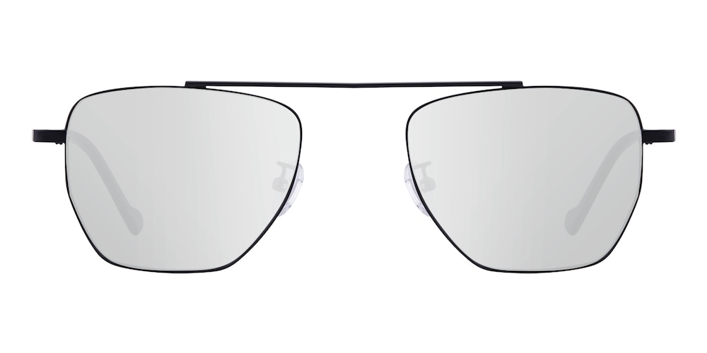 Johnson Black Aviator Stainless Steel Sunglasses