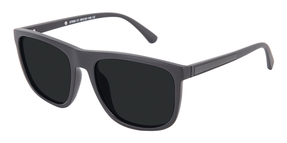 Rolando Black Square TR90 Sunglasses