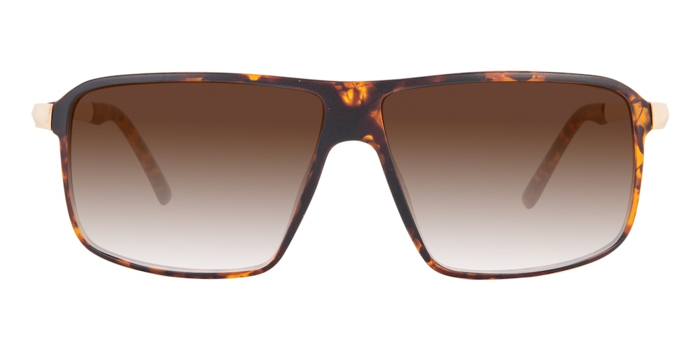 Uriah Tortoise Rectangle TR90 Sunglasses