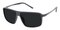 Uriah Black Rectangle TR90 Sunglasses