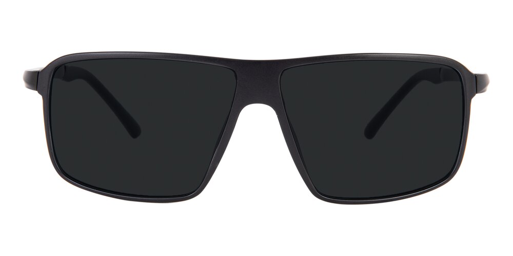 Uriah Black Rectangle TR90 Sunglasses