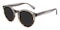 Rapids Gray/Brown Round Acetate Sunglasses
