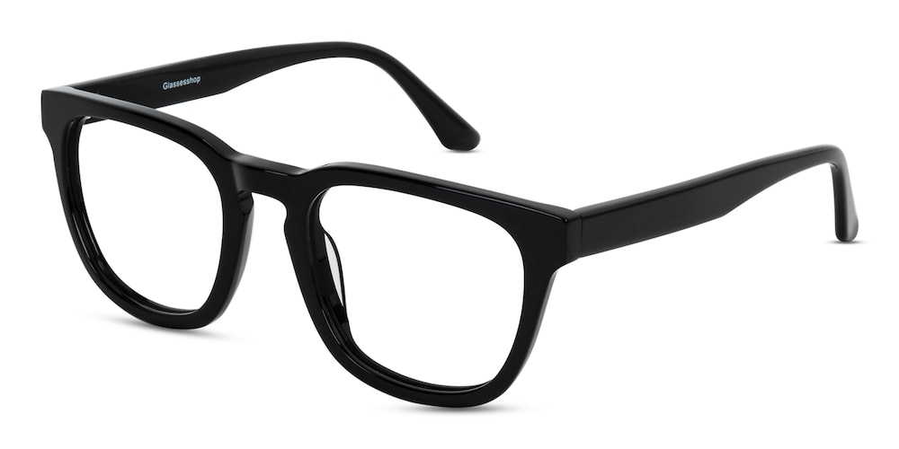 Pittsfield Black Square Acetate Eyeglasses