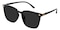 Evanston Black Square TR90 Sunglasses