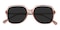 Violet Pink Square TR90 Sunglasses