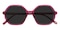 Sacramento Purple Polygon Acetate Sunglasses