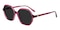 Sacramento Purple Polygon Acetate Sunglasses