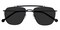 Sebastian Black Aviator Metal Sunglasses