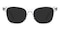 Modesto Crystal Classic Wayframe Acetate Sunglasses