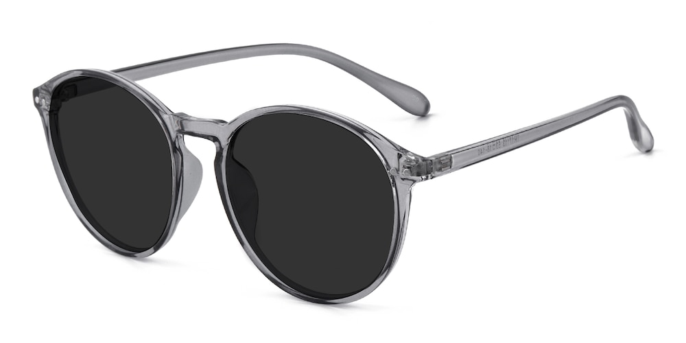 Newman Gray Round TR90 Sunglasses