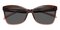Micah Brown Oval TR90 Sunglasses