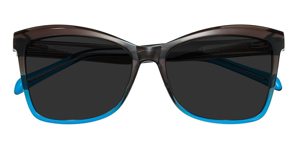 Micah Gray/Blue Oval TR90 Sunglasses