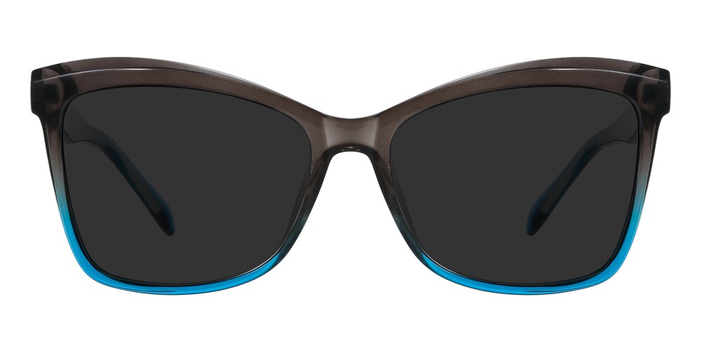 Micah Gray/Blue Oval TR90 Sunglasses
