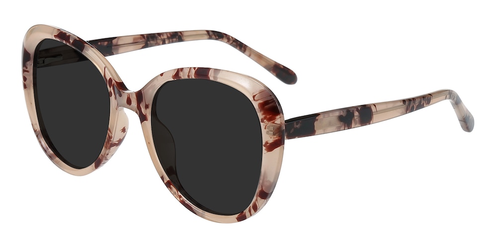 Quinn Petal Tortoise Cat Eye TR90 Sunglasses