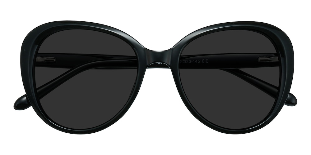 Quinn Black Cat Eye TR90 Sunglasses