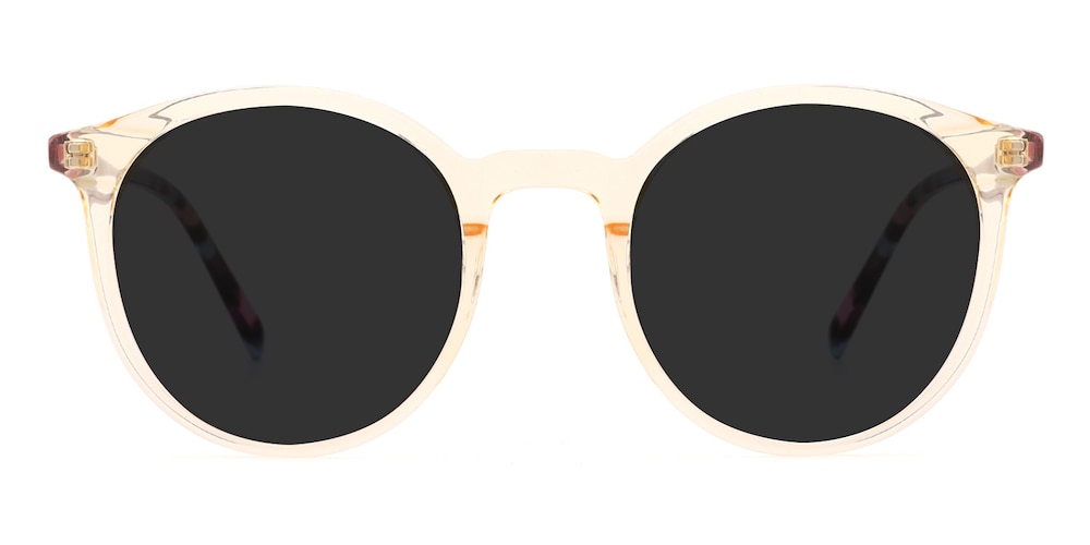 Vito Champagne/Multicolor Round Acetate Sunglasses