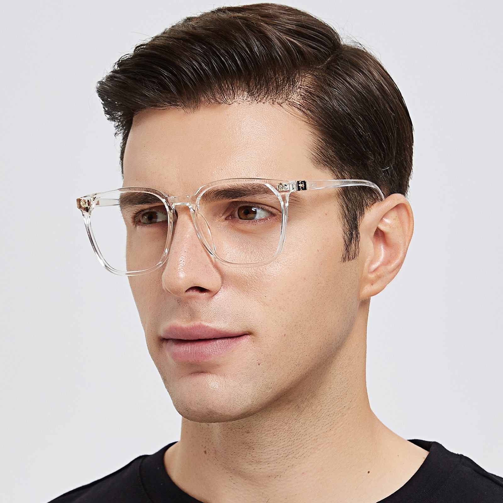 Square Eyeglasses, Full Frame Crystal TR90 - FP2071