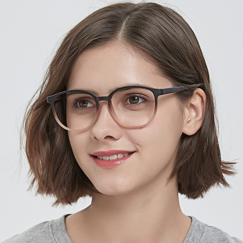 Eleanor Brown Round TR90 Eyeglasses