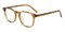 Jellico Light Brown Horn Acetate Eyeglasses
