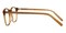 Jellico Light Brown Horn Acetate Eyeglasses