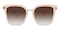 Margaret White Square Plastic Sunglasses