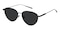 Pueblo Black Cat Eye Metal Sunglasses