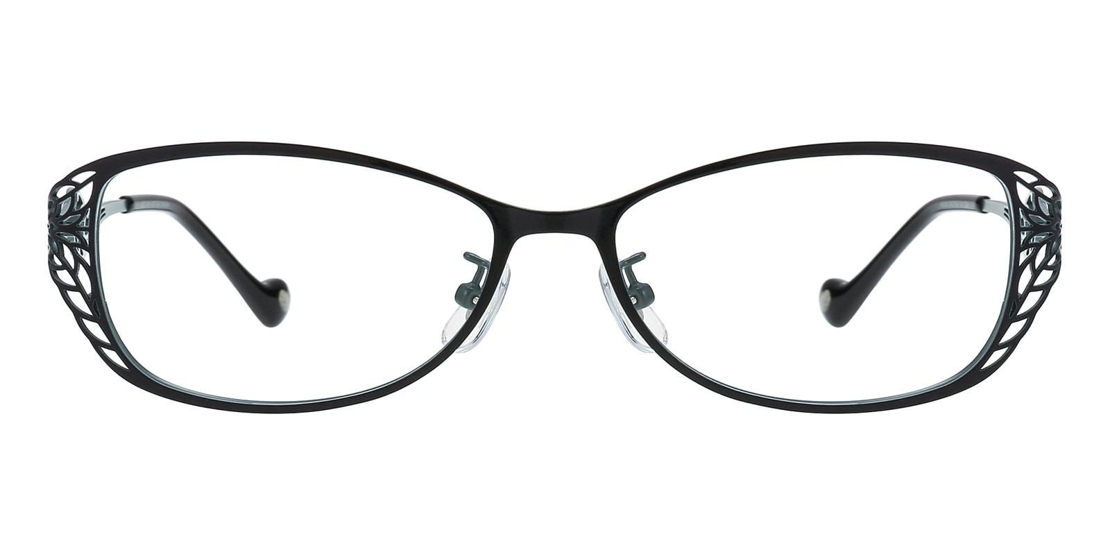 monica☆ Amelia Oval Black Eyeglasses | Glassesshop