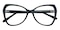 Eleanore Black Cat Eye TR90 Eyeglasses