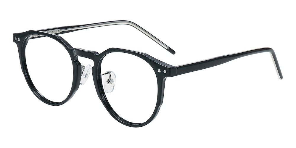 Glendale Black Polygon TR90 Eyeglasses