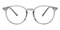 Hattiesburg Gray Round TR90 Eyeglasses