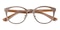 Pensacola Matte Brown Horn Stainless Steel Eyeglasses