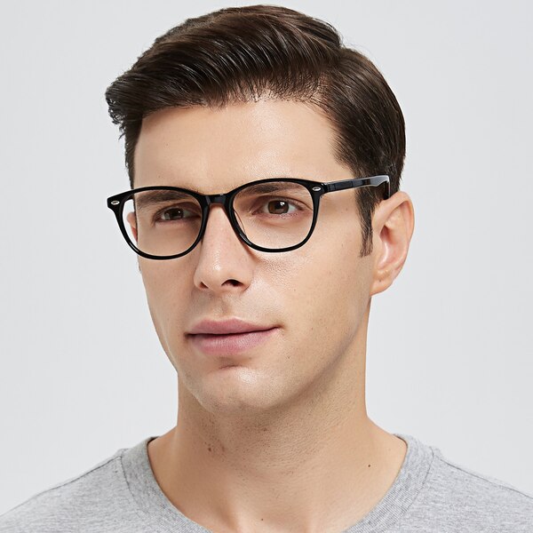 Miami Classic Wayframe Black Full-Frame Acetate Eyeglasses | GlassesShop