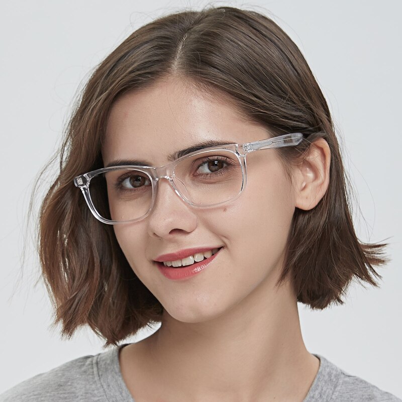 Milne Crystal Rectangle Acetate Eyeglasses
