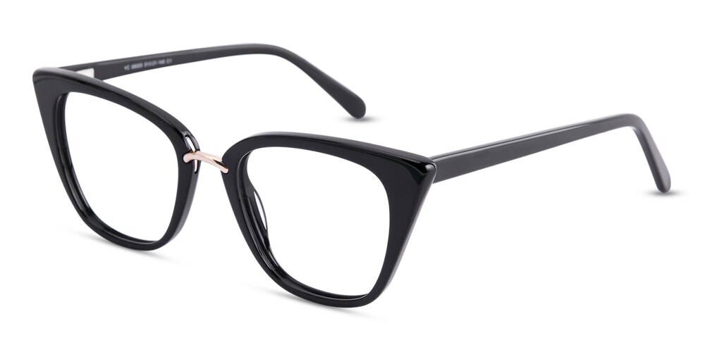 Constance Black Cat Eye Acetate Eyeglasses