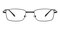 Alexander Black Rectangle Metal Eyeglasses