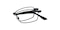 Alexander Black Rectangle Metal Eyeglasses