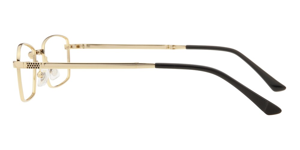 Alexander Golden Rectangle Metal Eyeglasses