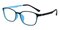 Hatteras Black/Blue Oval Ultem Eyeglasses
