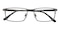 Benedict Gunmetal Rectangle Titanium Eyeglasses